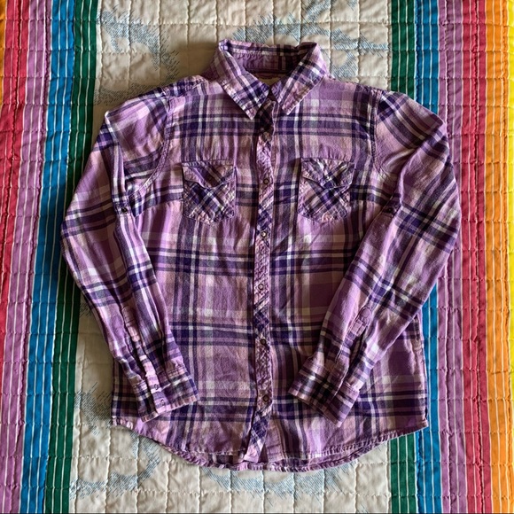 Purple Plaid Shirt - Picture 2 of 4